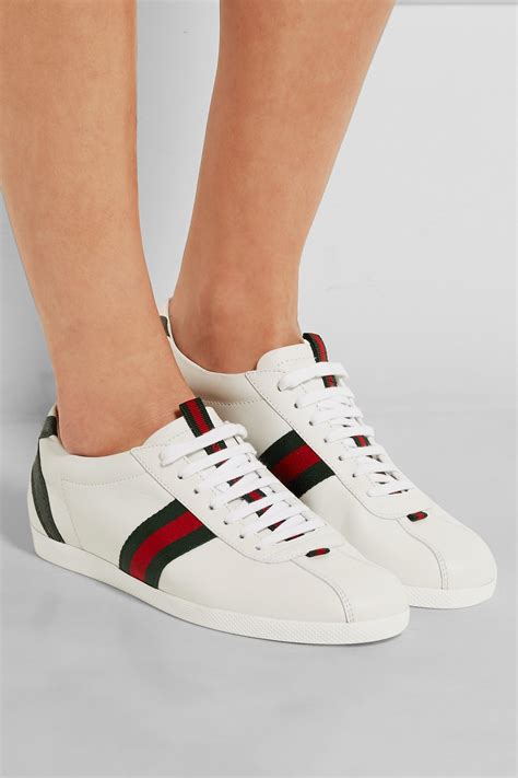 gucci bear sneakers|gucci leather sneakers white.